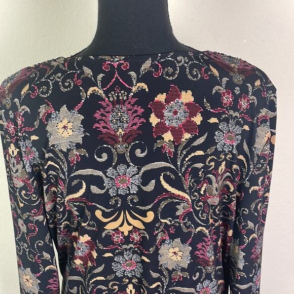 Charter Club surplice wrap floral tunic women’s XL - Picture 8 of 13